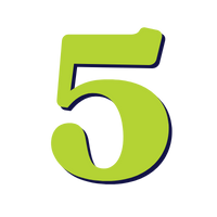 green number 5 process icon representing long-term market dominance with a Lebanon PA SEO company