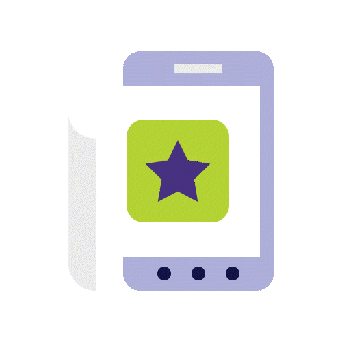 animated graphic showcasing mobile app development services from a Pittsburgh PA marketing company.