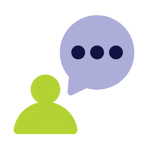animated chat bubble graphic for social media marketing and local advertising in Pittsburgh.
